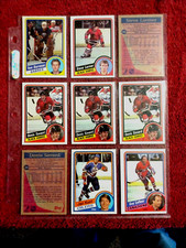  1984 Topps Hockey . NHL HOF,  semi - stars . EX / NM to NM ,  25 card lot .