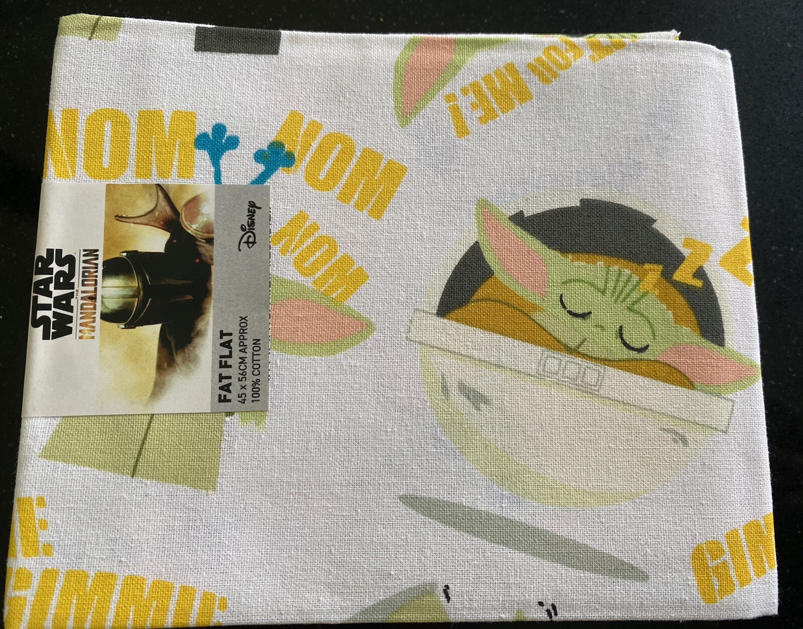 Baby Yoda Star Wars Quilting Fabric Fat Flat Quarters 4 Piece Sewing