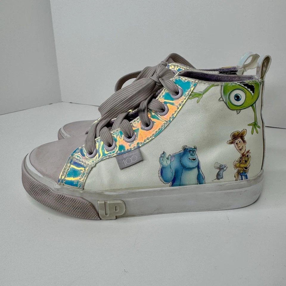 Ground Up Disney 100 высоты верхний кроссовок размер 1 большой ребенок фиолетовый и белый Lilo стежок - Изображение 2 из 4