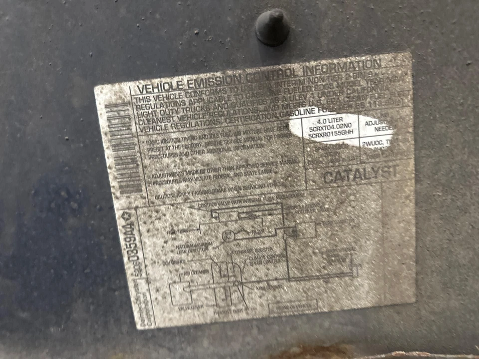 Used Engine Complete Assembly fits: 2005 Jeep Wrangler 4.0L VIN S 8th digit Grad - Image 2 of 4