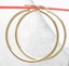 HSN 14K Yellow Gold Plated Sterling Silver Round Hoop Earrings (Technibond) - Pair