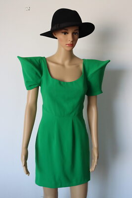 GIULIA N COUTURE Italy Mini Dress Green Size XS