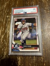 RONALD ACUNA 2018 Bowman PAPER PROSPECTS #BP1 PSA 9 Rookie Card Atlanta Braves. rookie card picture