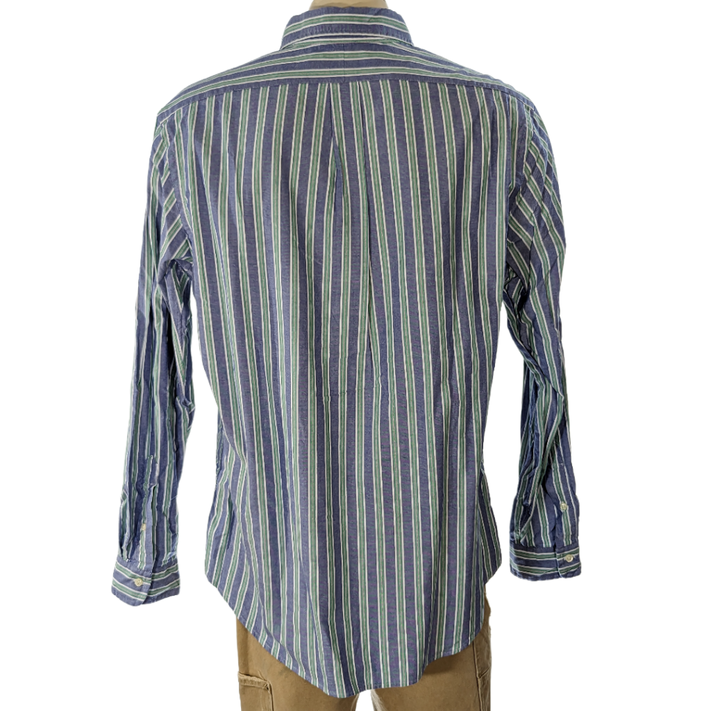 Polo Ralph Lauren Oxford Striped Cotton Button Down Shirt Sz Polo Ralph Lauren Oxford Striped Cotton Button Down Shirt Sz