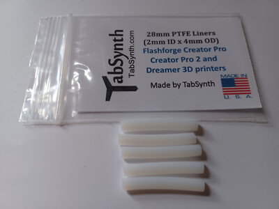 FLASHFORGE Creator Pro, Pro 2, Dreamer PTFE Liner Tube (5 pack of liners)
