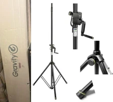 Gravity SP 4722 B Wind Up Speaker Stand GSP4722B NEW
