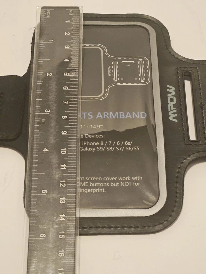 Cell Phone Exercise Armband Case holds variety of phones. Sportsband 14X7 Cm - Image 3 of 4