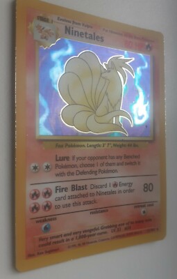 shiny ninetales pokemon card value Amazon.com: Ninetales - 12/102 - Holo Rare main image 1