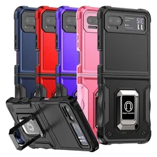 For Motorola Razr 2023/Razr 40 Case Defender Metal Ring Magnetic Kickstand Cover