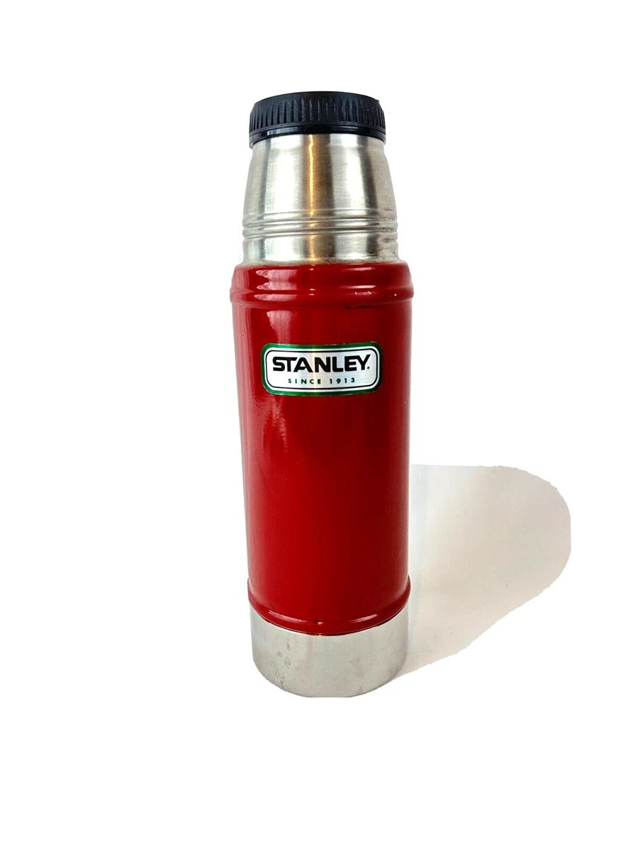 Stanley Travel Thermos Red Stainless Steel 16 Ounce Vacuum Bottle