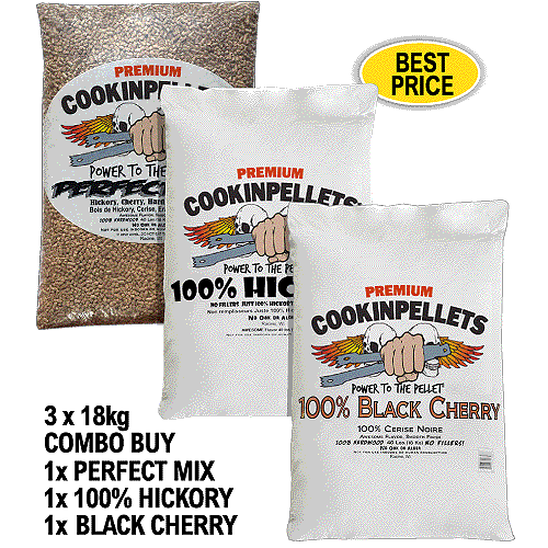 CookinPellets Perfect Mix Premium Smoker Pellets for ALL makes BBQ Smoker Grills - Foto 23 di 31