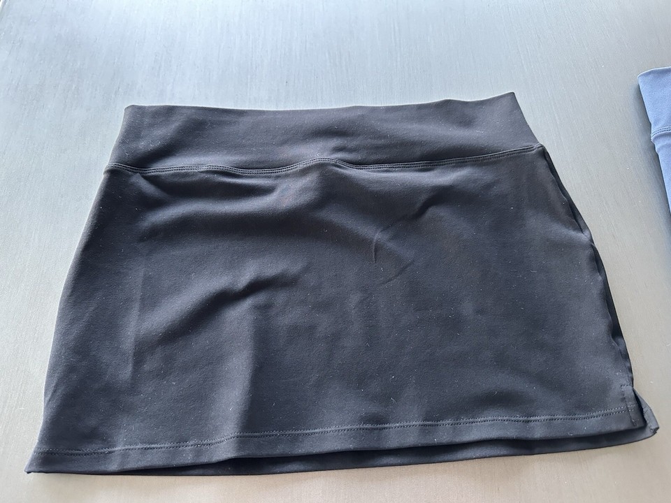 NEW FREE PEOPLE Black MICRO MINI HALF SLIP SKIRT SZ Large eBay