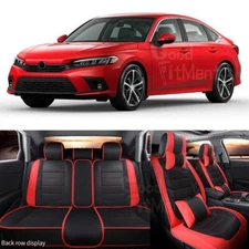 For Honda Civic Sedan Coupe Car Seat Covers 5-Seat Front + Rear Full Set Cushion
