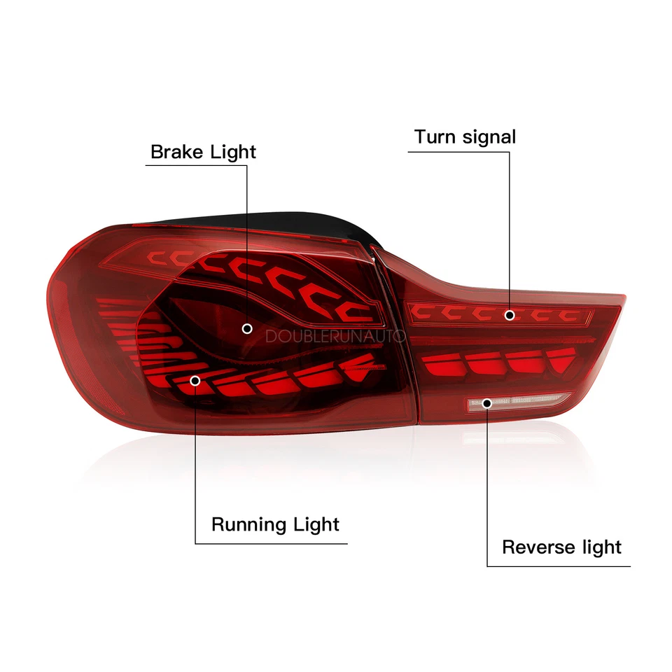 Luces traseras LED lámparas de animación rojas para BMW Serie 4 M4 F32 F82 F36 2014-2020 Foto 4 de 4