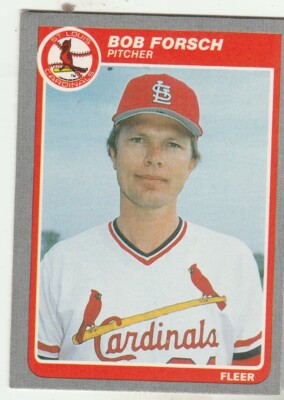 FREE SHIPPING-MINT-1985 Fleer #223 Bob Forsch St. Louis Cardinals +BONUS CARDS