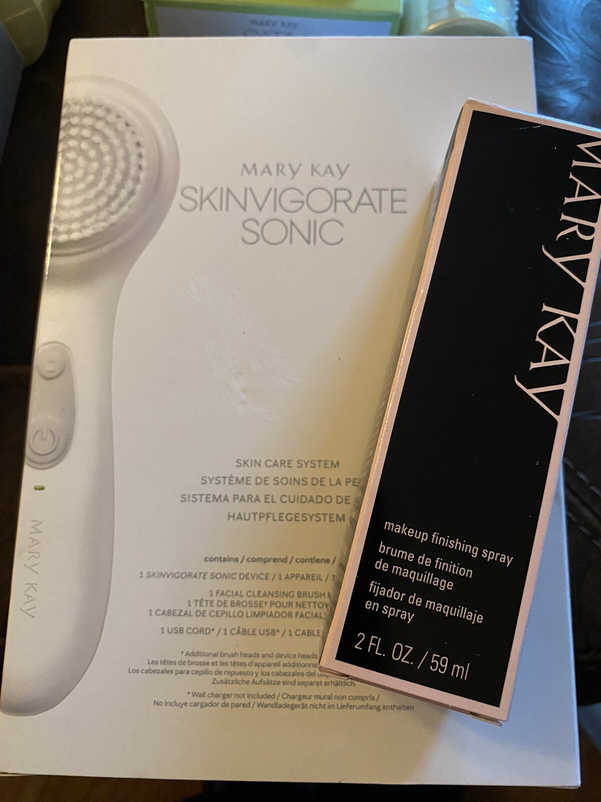 Mary Cay Sonic Skin Care Set! Nib!  With Mary Kay Makeup Setting Spray!