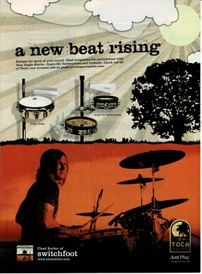 TOCA PERCUSSION - CHAD BUTLER OF SWITCHFOOT - 2006 Print Advertisement
