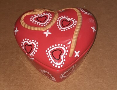 Trinket / Jewelry Box FIGI Red Heart ''You Lasso My Heart'' 4''