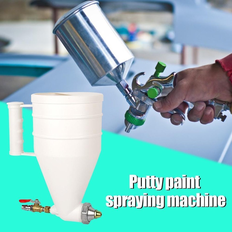 Exterior Wall Building Real Stone Paint Spray Gun Coated Cement Mortar