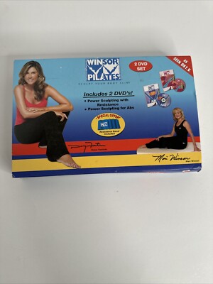 Winsor Pilates-Sculpt Your Body Slim-2 DVD set with Resistance Band - New Rare