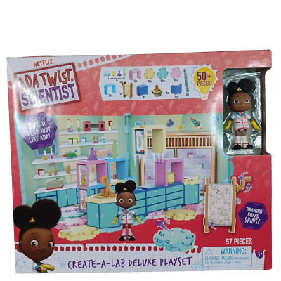 Netflix Ada Twist, Scientist Create-A-Lab Deluxe Playset 57pieces 3+
