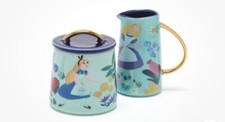 Disney Store Alice in Wonderland Mary Blair Porcelain Creamer Jug and Sugar Pot