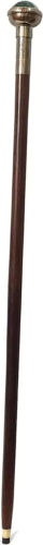 Victorian Style Wooden Walking Stick With Brass Clock Handle Foldable Cane Gift - Picture 10 of 11