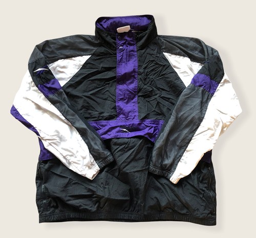 Vintage Reebok Logo Nylon Track Jacket 
