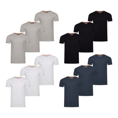 riverso Tshirt Herren Regular Fit RIVLenny 3er Pack Set leichte Baumwolle
