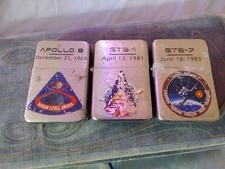 Custom Lighters From The Apollo 8 Sts-1 Sts-7 Space Shuttle