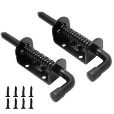 2 Packs 5 Inch Spring Loaded Latch Pin with 8 Screws, Heavy Duty Carbon Steel
