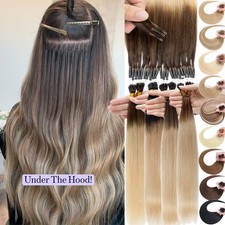 Nano Ring Hair Extensions Pre-bonded Nano Tip Ombre Real Remy Human Hair Thick
