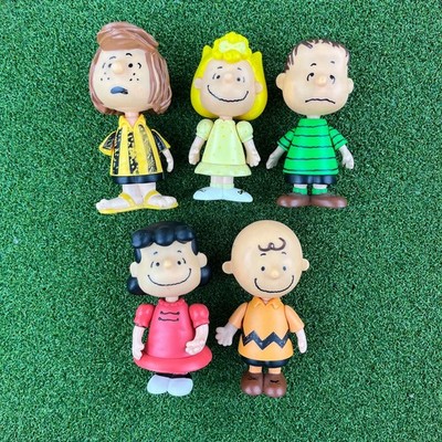 2002 Peanuts Figures Set of 5 Charlie Brown Lucy Linus Sally Patty by PMI UFS 