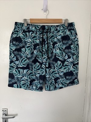 Badeshorts Onia blau Tropical Leaf Größe L