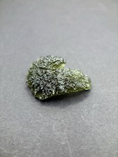 Moldavite 3.58G Tektite Nesm   Les Czech Republic Hedgehog Curve Drop Shape Rare