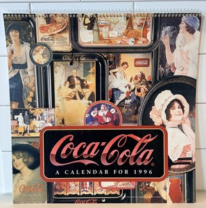 Coke Calendar 1996 Hallmark Coca Cola Wall Hanging Mint Condition Americana Art