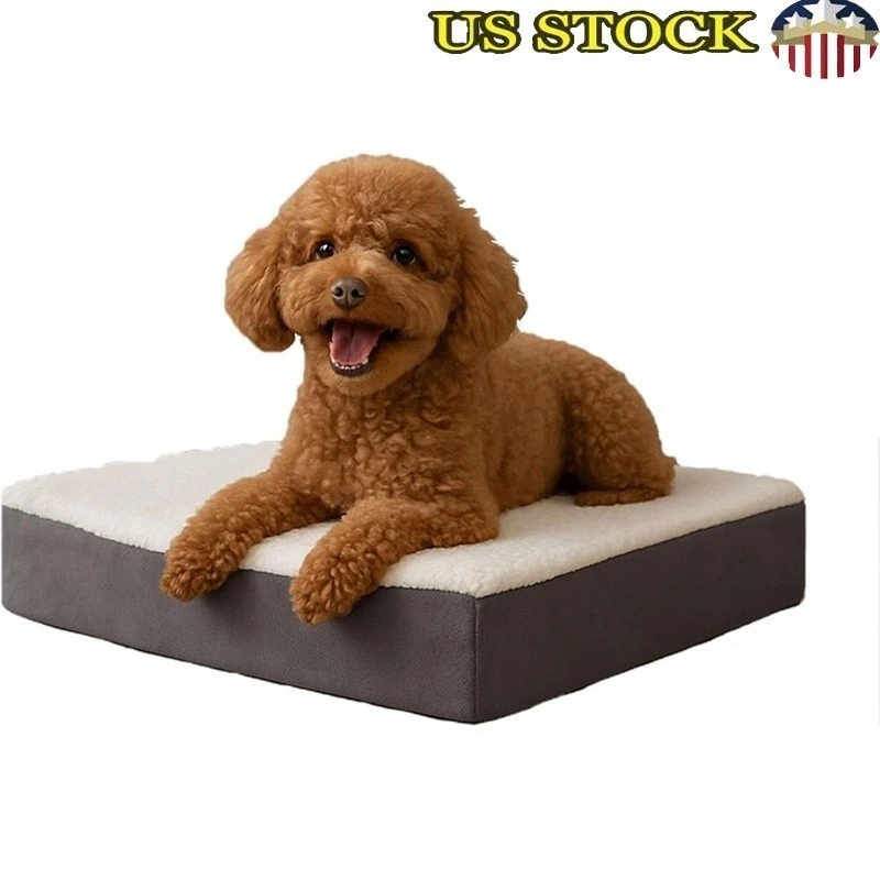 Orthopedic Dog Bed Memory Foam NonSlip Cover Removable Washable Pet Cushion New