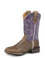 Roper Western Boots Girls Monterey Square Purple 09-018-0911-2493 PU