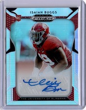 Isaiah Buggs Alabama 2019 Prizm Draft Picks Panini RC Auto #184