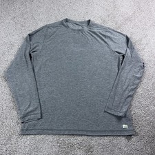 Vuori Shirt Mens Large Gray Strato Tech Lightweight Training Performance Stretch