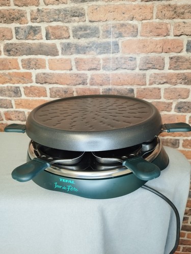 TEFAL Jour De Fete Gourmet Duo Raclette & Cooking Hot Plate For 6 Grill VGC - Picture 2 of 11