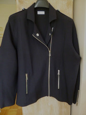 HSE, Judith Williams, Jacke, Strickblazer, Blazer, Biker, Schwarz, Gr. 48