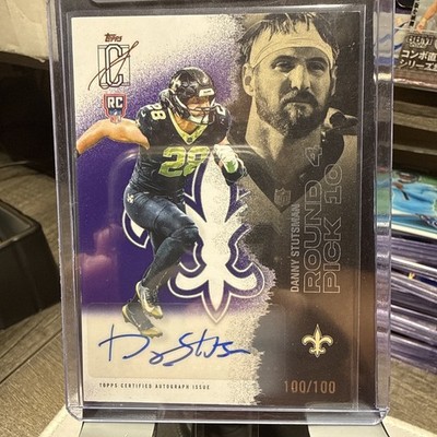 2025 Topps Signature Class Danny Stutsman Rookie Auto Purple /100 #184 Saints