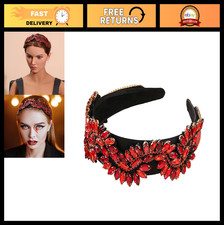 Rhinestone Headbands for Women Girls, Jeweled Baroque Crystal Hair Accessories