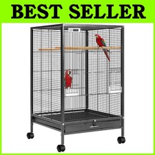 Sturdy 30" Bird Cage for Finches, Cockatiels