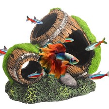 Betta Fish Cave Aquarium Hideout, Small Fish Tank Ornament, Aquarium Tank Acc...