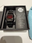 AKA ALBA Seiko Digital Watch W670-4000 Red LCD BLACK Vintage NEW w/Box