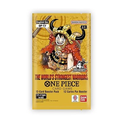 X10 One Piece OP17 World's Strongest Warriors Blister Englisch Versandfertig  