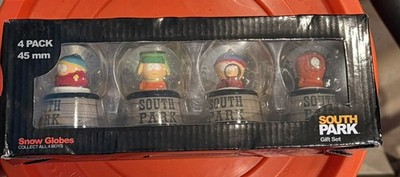SOUTH PARK 4 pack 45 mm Snow Globes Gift Set 2023 Cartman Kyle Stan Kenny 