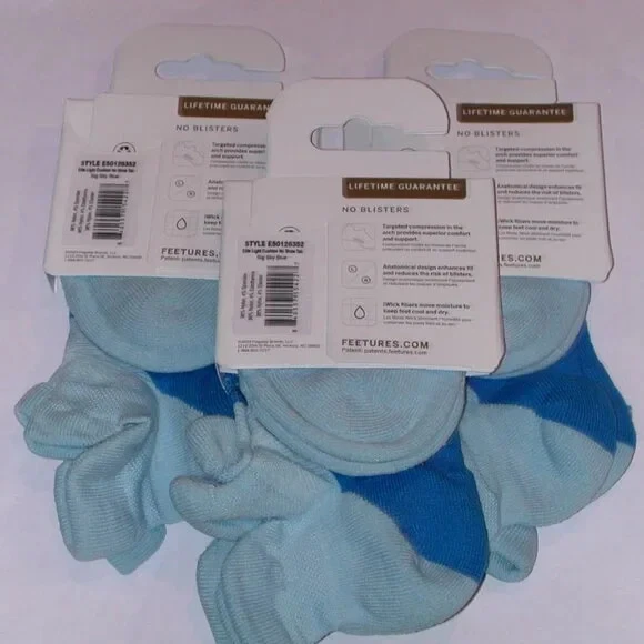 3 Pares de Calcetines Pies Elite Light Cojín Unisex No Show Tab Para Hombre Medianos Foto 4 de 4